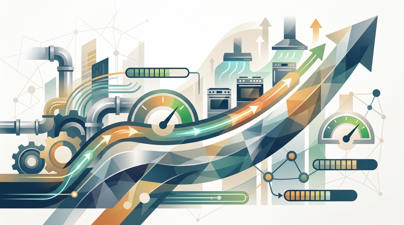 Illustration: Kitchen Upgrades Accelerate: Global Commercial Equipment Market Hits $40.3B Milestone